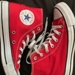Red Hightop Converse